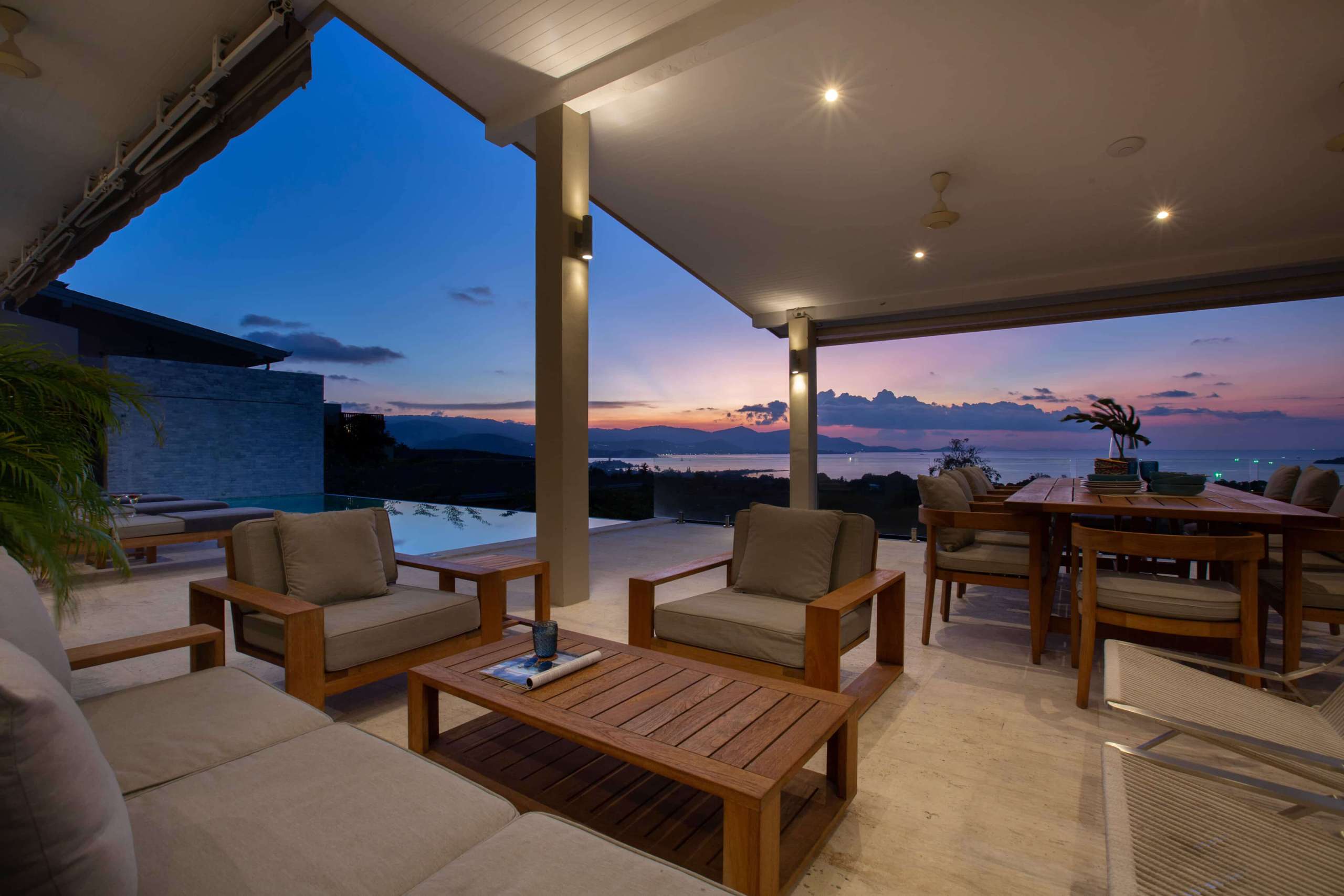 Purple Sunset from the terrace