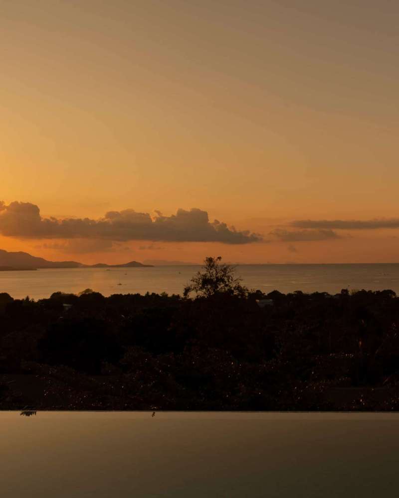 Terrace Pool Sunset View