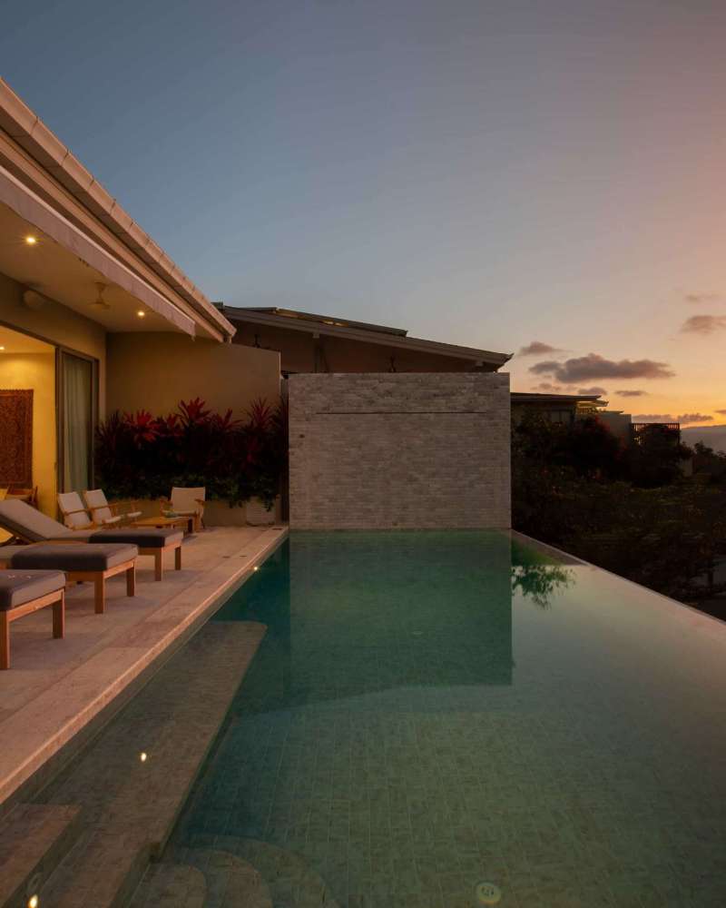 Terrace Pool at Sunset