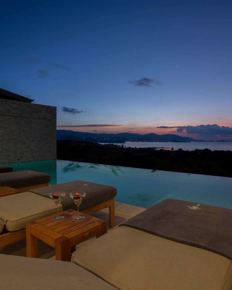 Terrace Pool evening View