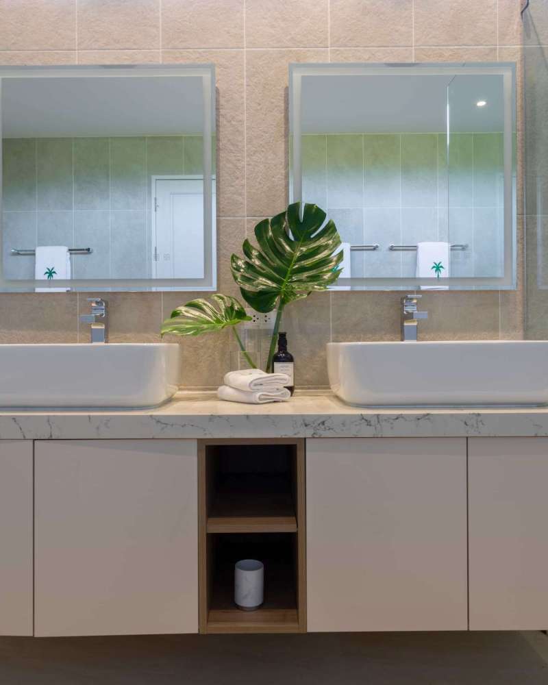 Master Bath His and hers